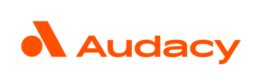 Audacy logo horiz color rgb
